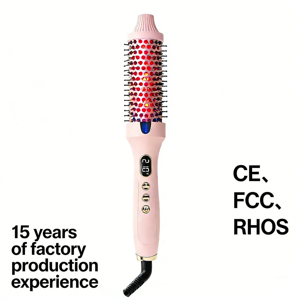 2-in-1 Heated Hair Styling Brush – 38 mm — QIUOLA | qiuola.com