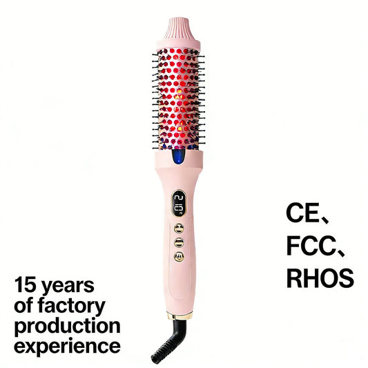2-in-1 Heated Hair Styling Brush – 38 mm — QIUOLA | qiuola.com