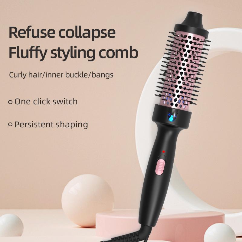 2-in-1 Heated Hair Styling Brush – 38 mm — QIUOLA | qiuola.com
