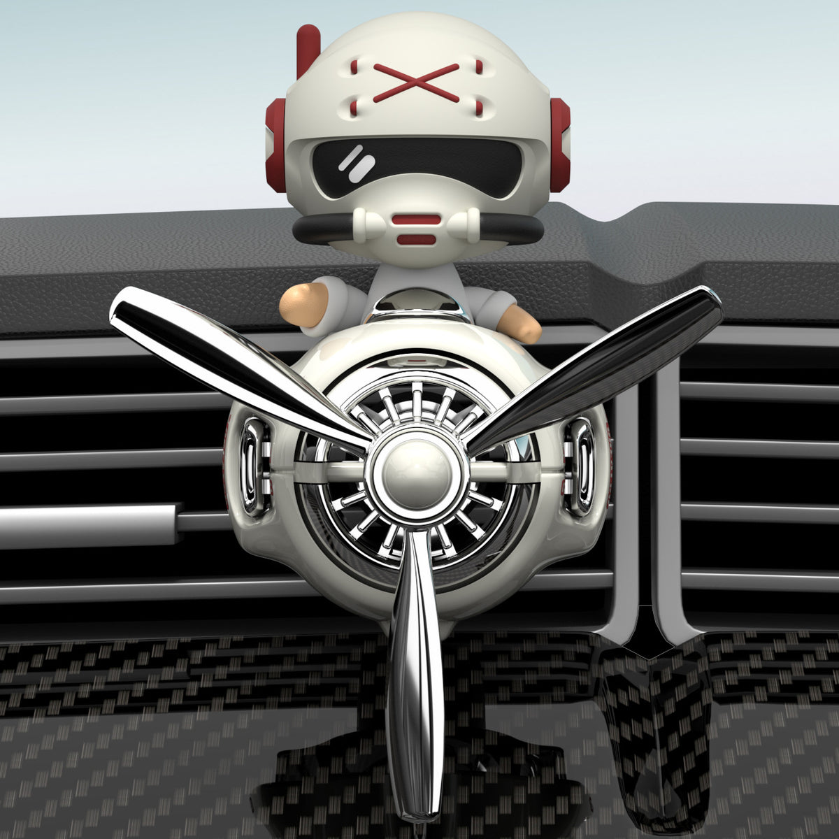 Rotating Car Air Freshener with Decorative Figures — QIUOLA | qiuola.com