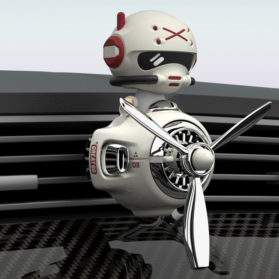 Rotating Car Air Freshener with Decorative Figures — QIUOLA | qiuola.com
