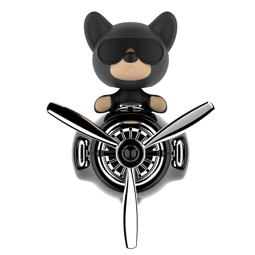 Rotating Car Air Freshener with Decorative Figures — QIUOLA | qiuola.com