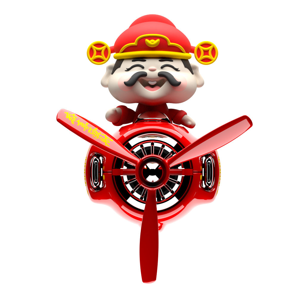 Rotating Car Air Freshener with Decorative Figures — QIUOLA | qiuola.com