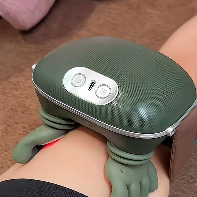 Rechargeable Neck & Shoulder Massager with Heat, Green — QIUOLA | qiuola.com