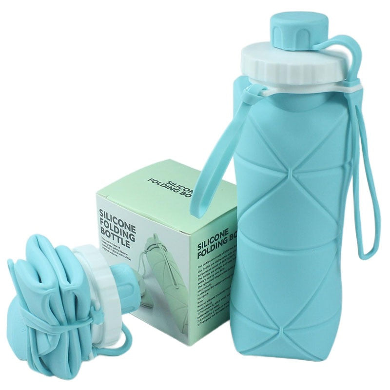 600ml Collapsible Silicone Travel Cup with Lid — QIUOLA | qiuola.com