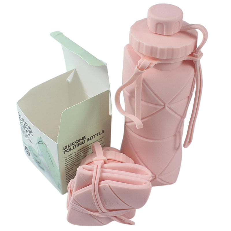 600ml Collapsible Silicone Travel Cup with Lid — QIUOLA | qiuola.com