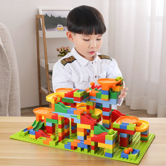 DIY Ball-Run Track Building Blocks, 89–523 Piece Options — QIUOLA | qiuola.com