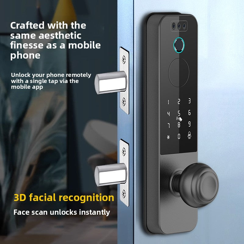 H32 Smart Interior Door Lock with Fingerprint & Password Access — QIUOLA | qiuola.com