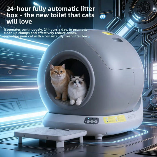 Wi-Fi Automatic Self-Cleaning Cat Litter Box — QIUOLA | qiuola.com