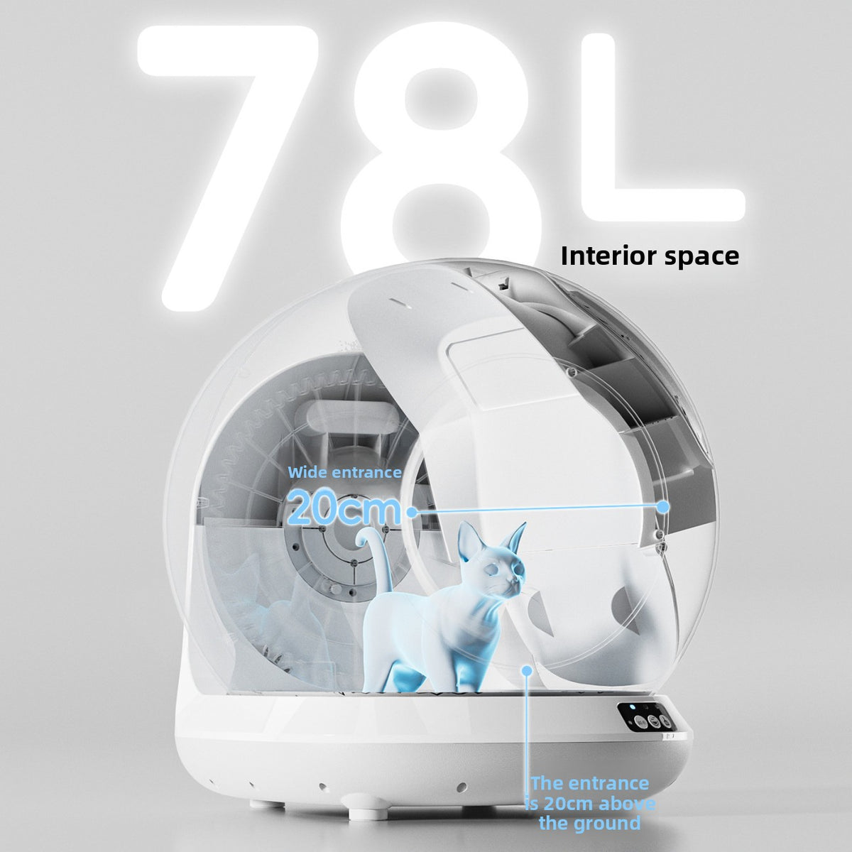 Wi-Fi Automatic Self-Cleaning Cat Litter Box — QIUOLA | qiuola.com