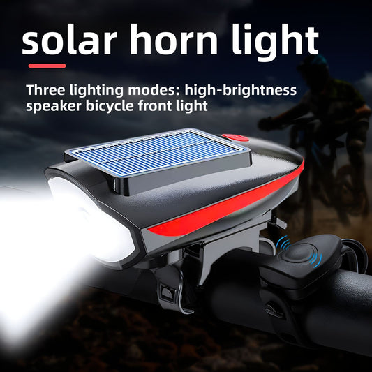 USB-C Bicycle Front Light with Horn & Optional Rear Light — QIUOLA | qiuola.com