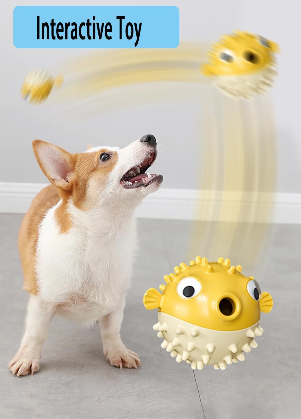 Treat Spin Squeaky Fish Dog Toy & Treat Dispenser — QIUOLA | qiuola.com