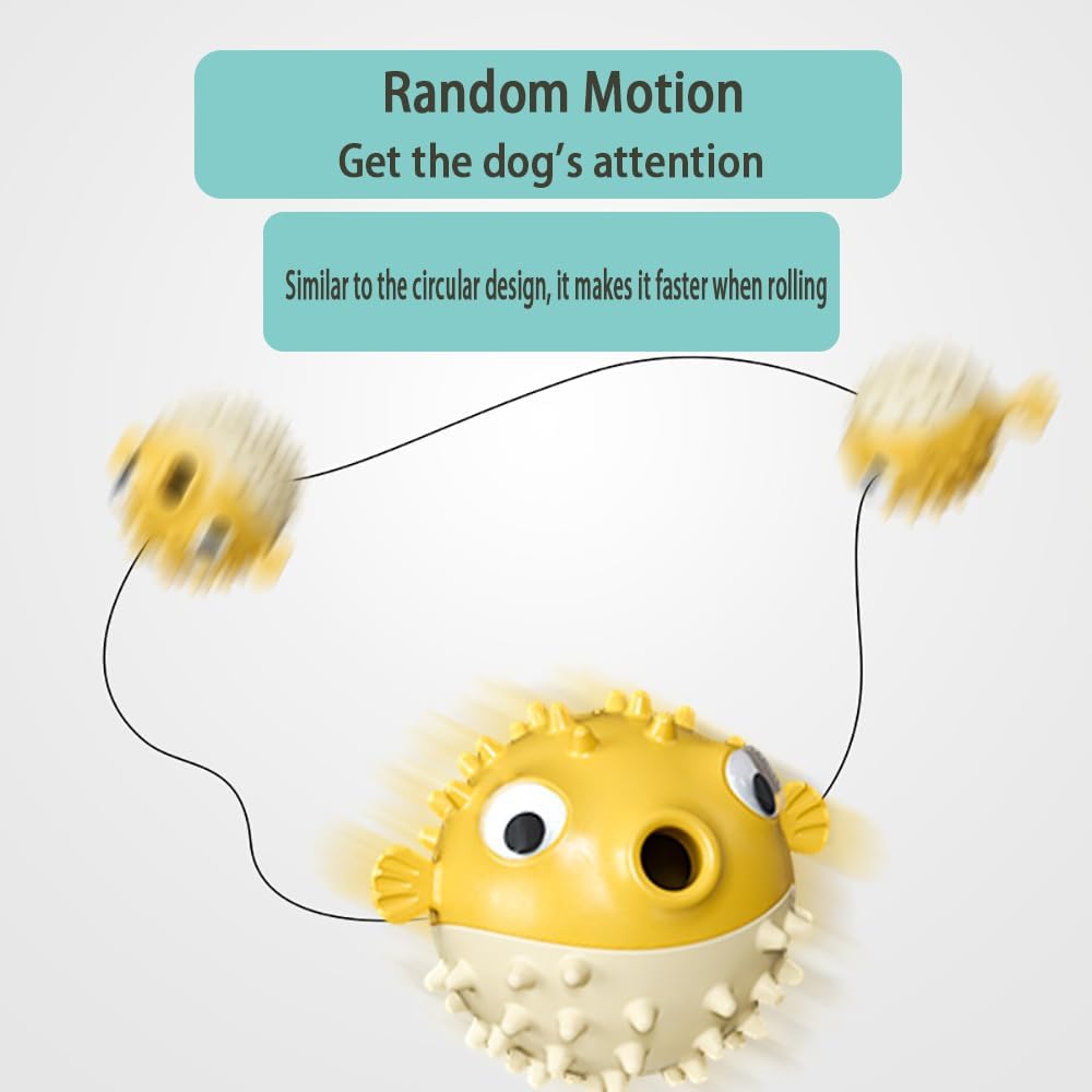 Treat Spin Squeaky Fish Dog Toy & Treat Dispenser — QIUOLA | qiuola.com
