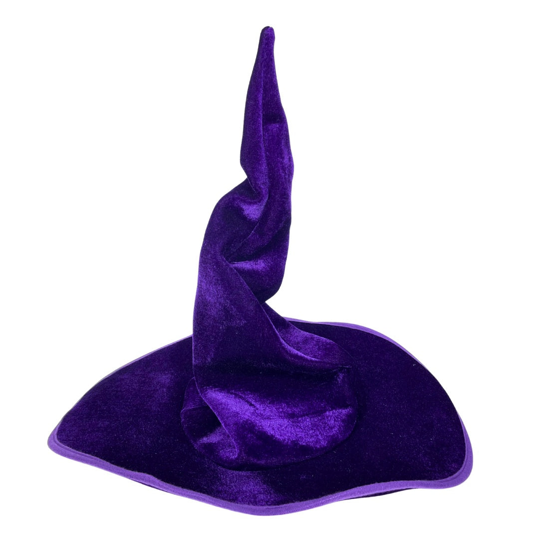 Velvet Witch Hat with Decorations for Halloween Party Costume Accessory — QIUOLA | qiuola.com