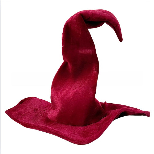 Velvet Witch Hat with Decorations for Halloween Party Costume Accessory — QIUOLA | qiuola.com