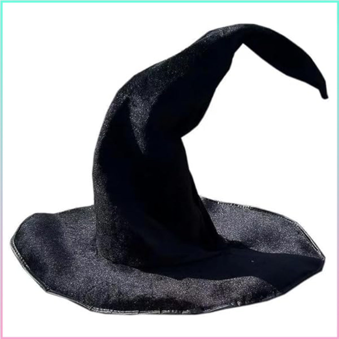 Velvet Witch Hat with Decorations for Halloween Party Costume Accessory — QIUOLA | qiuola.com