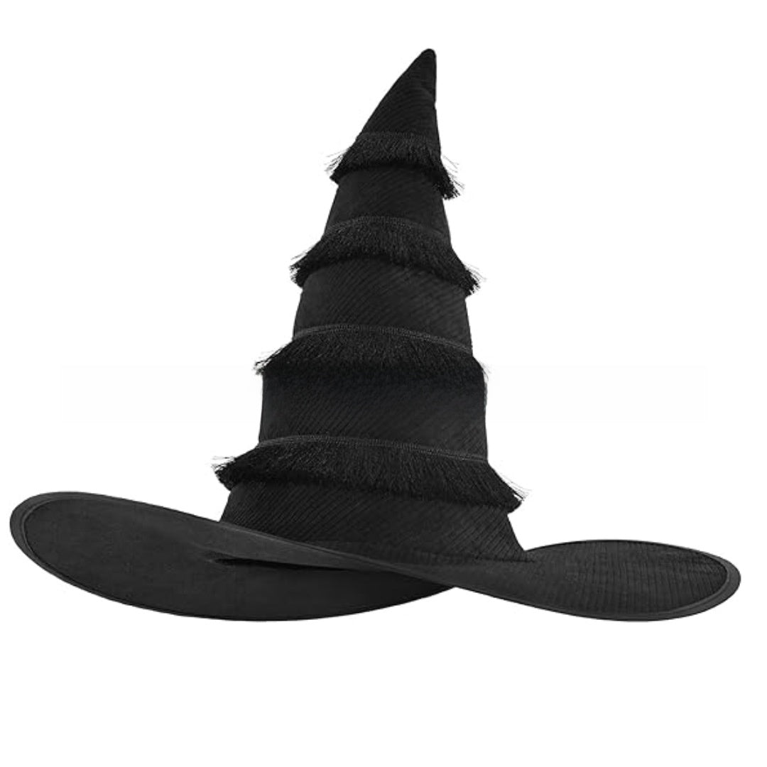 Velvet Witch Hat with Decorations for Halloween Party Costume Accessory — QIUOLA | qiuola.com