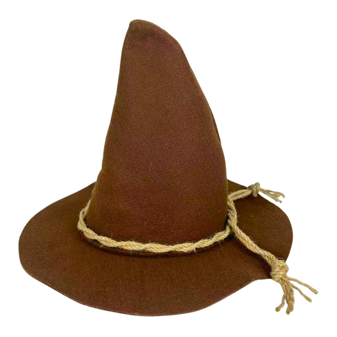 Velvet Witch Hat with Decorations for Halloween Party Costume Accessory — QIUOLA | qiuola.com
