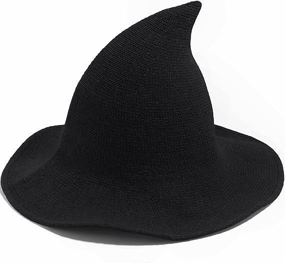 Velvet Witch Hat with Decorations for Halloween Party Costume Accessory — QIUOLA | qiuola.com