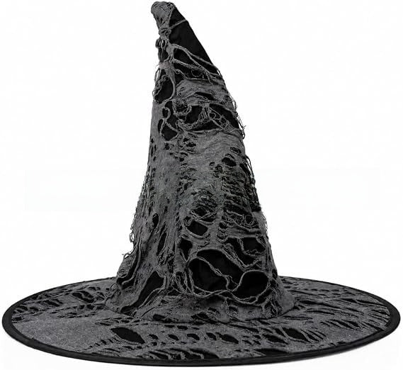 Velvet Witch Hat with Decorations for Halloween Party Costume Accessory — QIUOLA | qiuola.com