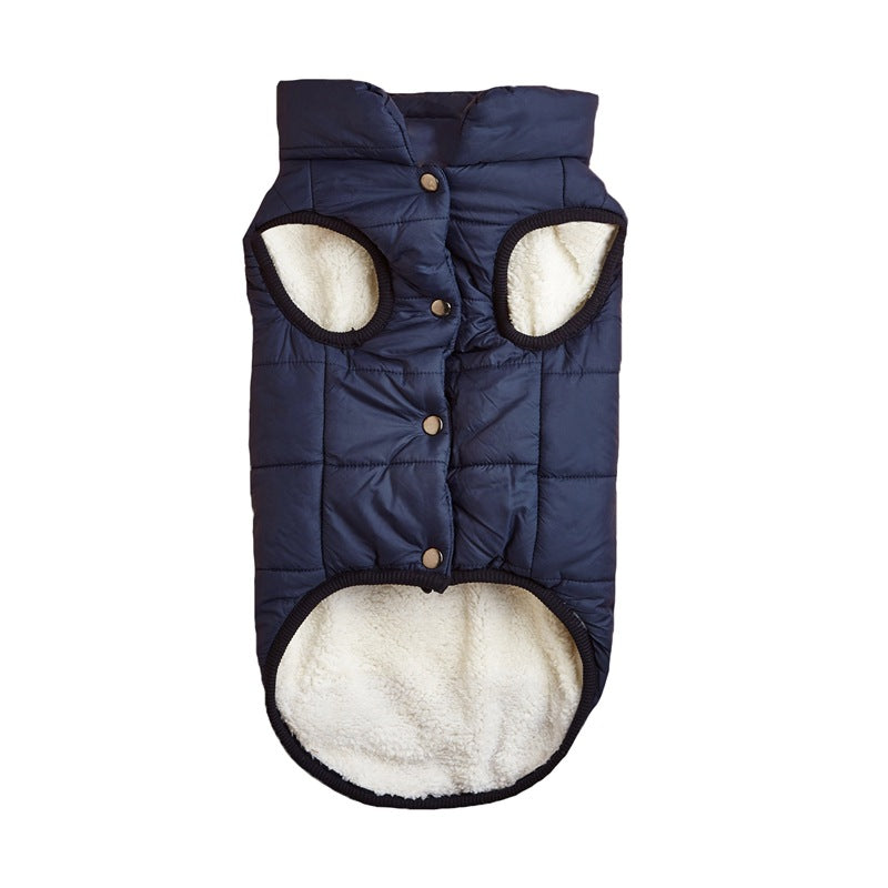 Warm Padded Dog Vest with Button Closure – XS–3XL — QIUOLA | qiuola.com