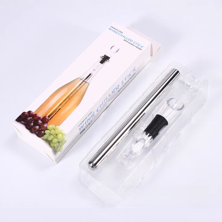 3-in-1 Wine Chiller Stick, Aerator & Pourer — QIUOLA | qiuola.com