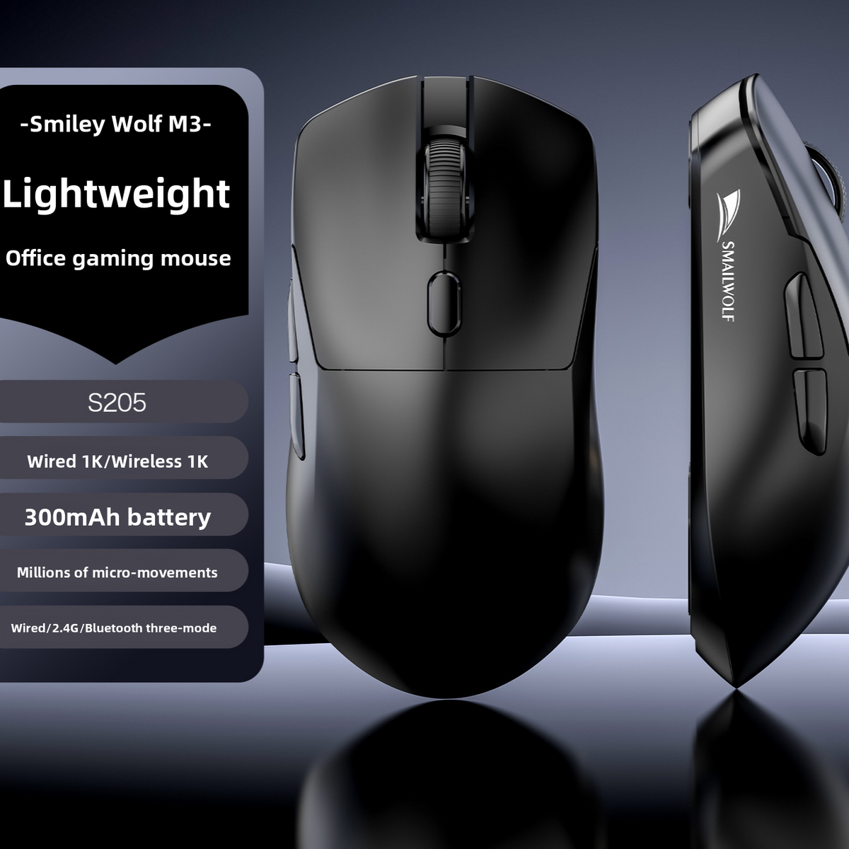 M3 & M3 Pro Triple-Mode Wireless Gaming Mouse — QIUOLA | qiuola.com