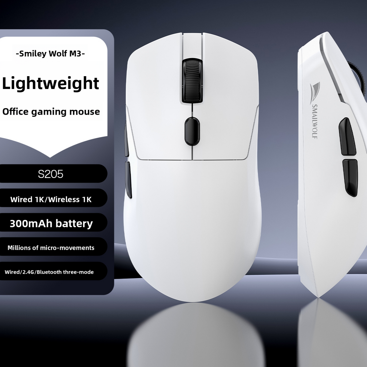 M3 & M3 Pro Triple-Mode Wireless Gaming Mouse — QIUOLA | qiuola.com