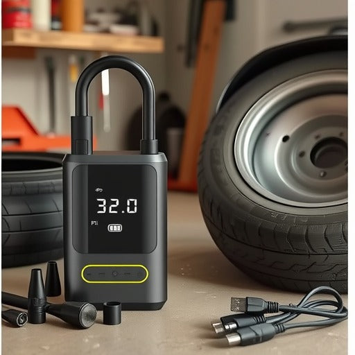 Portable Cordless Tire Inflator with Digital Display – 150 PSI — QIUOLA | qiuola.com
