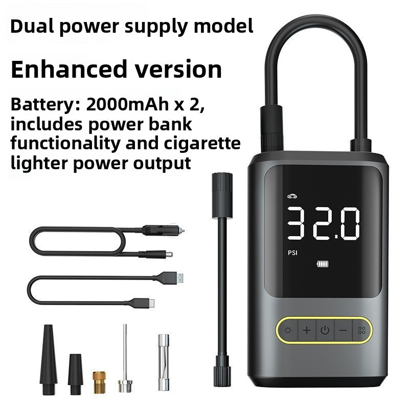 Portable Cordless Tire Inflator with Digital Display – 150 PSI — QIUOLA | qiuola.com