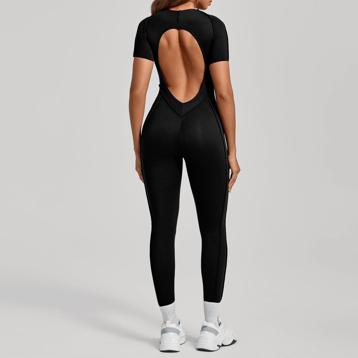 Women's Backless Stretch Activewear Jumpsuit — QIUOLA | qiuola.com
