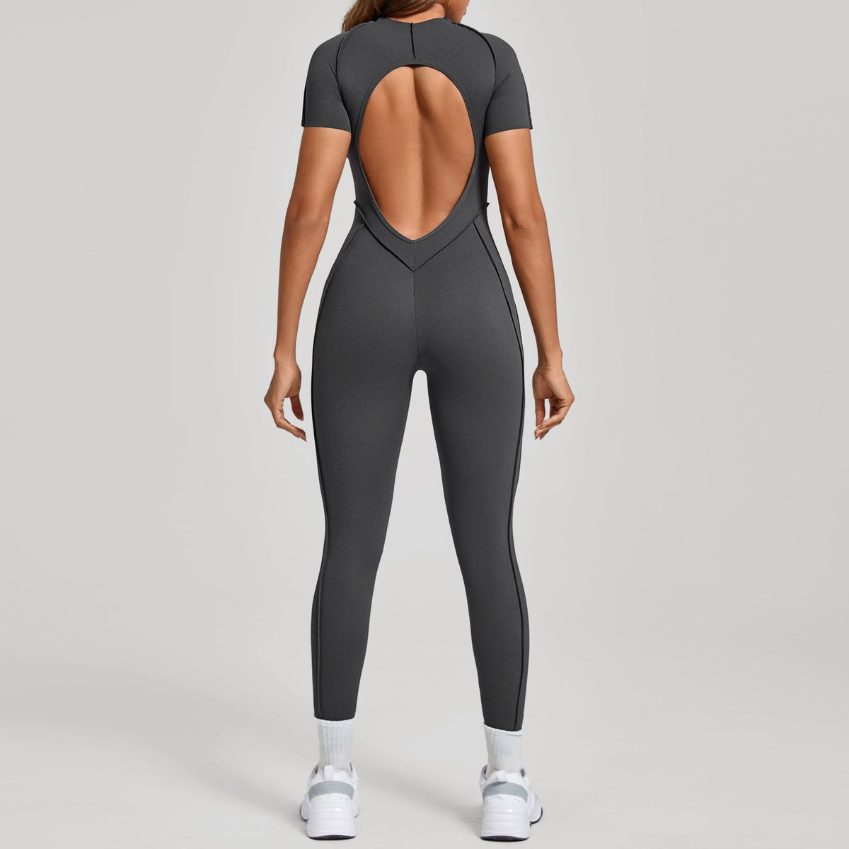 Women's Backless Stretch Activewear Jumpsuit — QIUOLA | qiuola.com