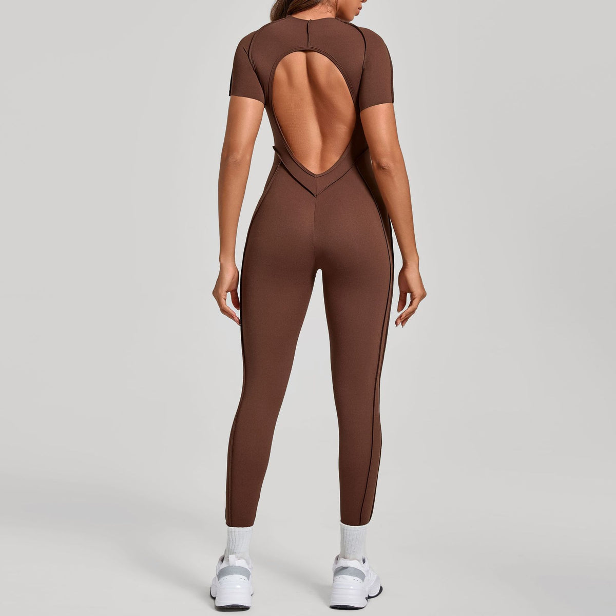 Women's Backless Stretch Activewear Jumpsuit — QIUOLA | qiuola.com