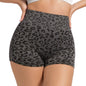 Women's High-Waist Leopard Print Yoga Shorts — QIUOLA | qiuola.com