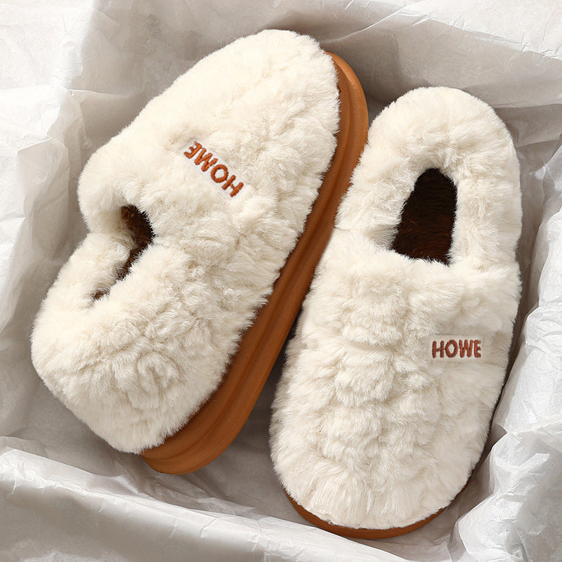 Women's Plush Closed-Heel Winter Slippers — QIUOLA | qiuola.com