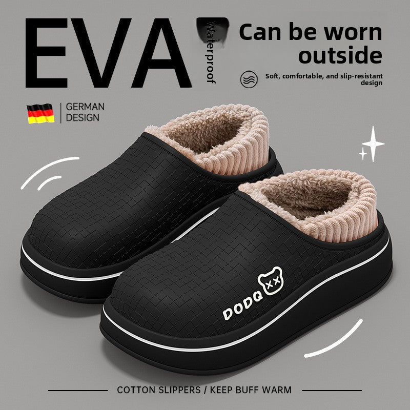 Women's Plush Closed-Heel Winter Slippers — QIUOLA | qiuola.com