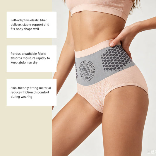 Women's Seamless High-Waisted Thong – Honeycomb Texture — QIUOLA | qiuola.com