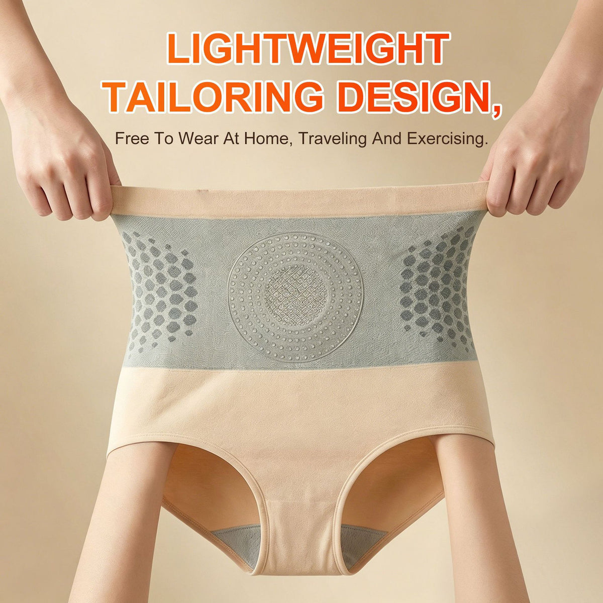 Women's Seamless High-Waisted Thong – Honeycomb Texture — QIUOLA | qiuola.com