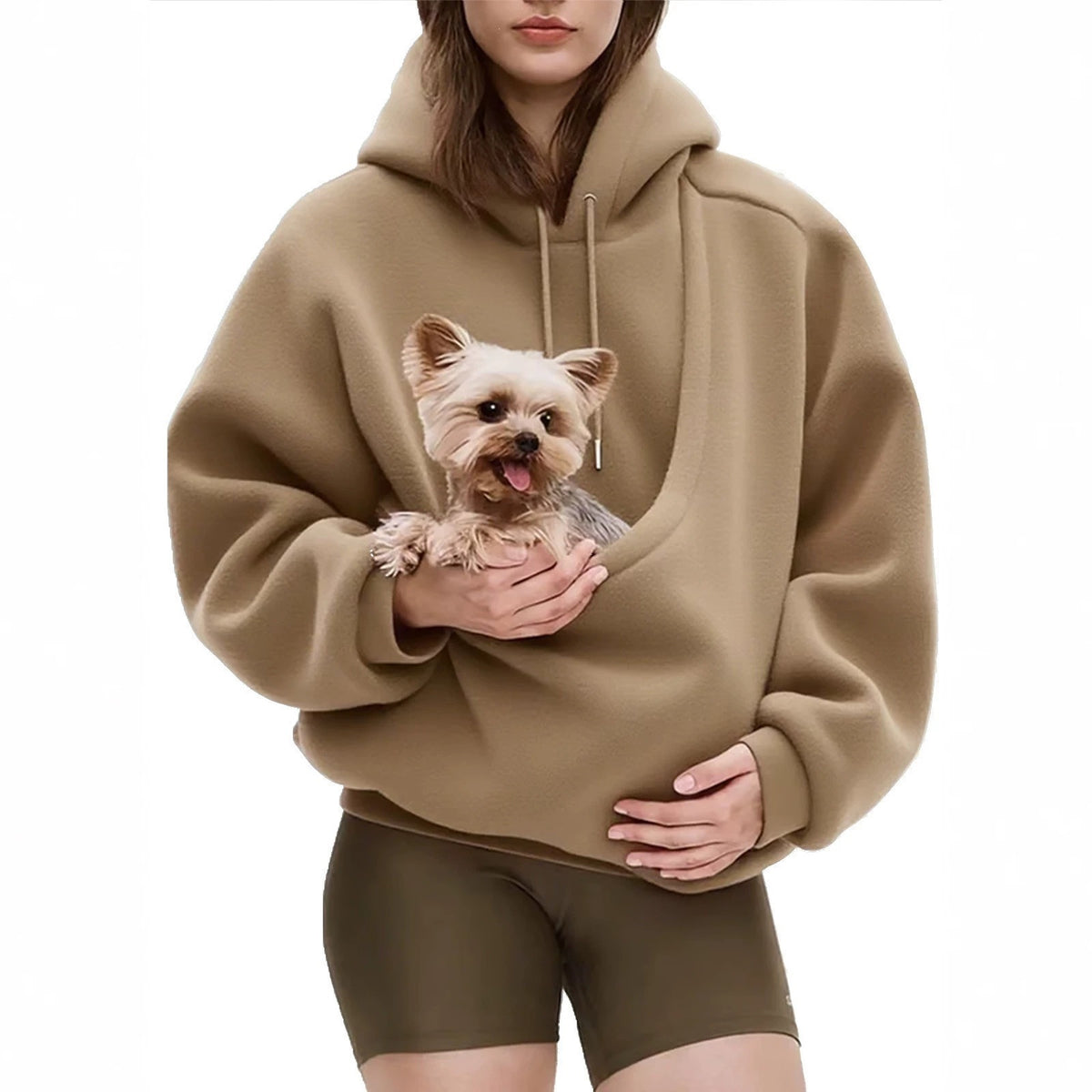 Women's Relaxed-Fit Pullover Hoodie with Kangaroo Pocket — QIUOLA | qiuola.com