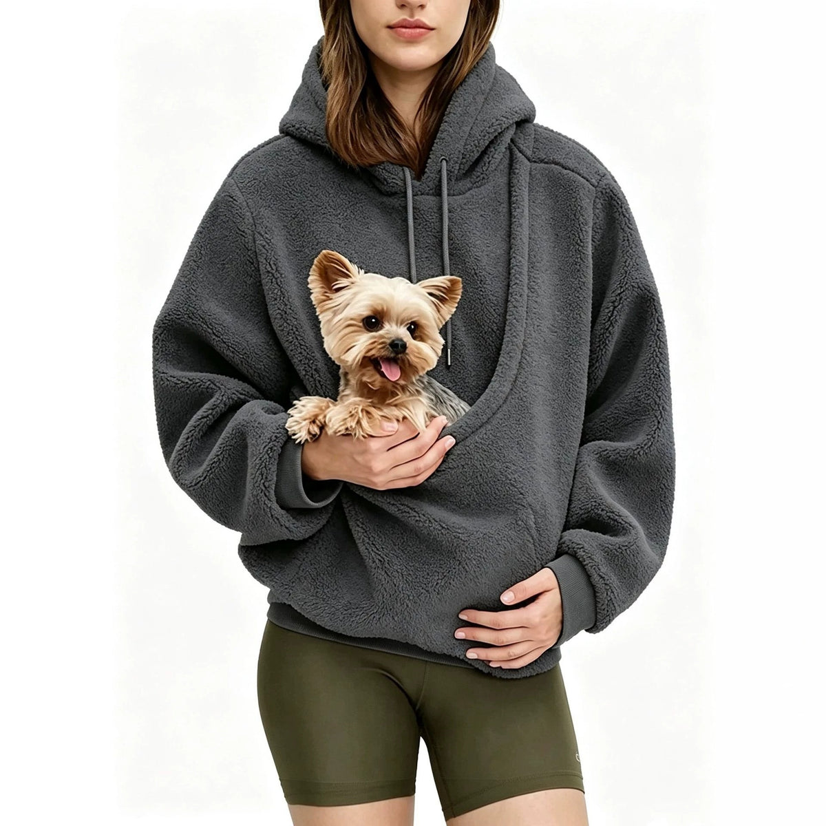 Women's Relaxed-Fit Pullover Hoodie with Kangaroo Pocket — QIUOLA | qiuola.com