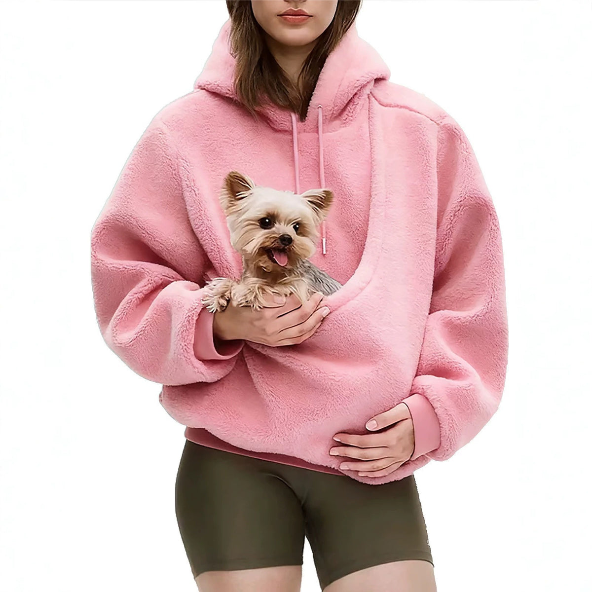Women's Relaxed-Fit Pullover Hoodie with Kangaroo Pocket — QIUOLA | qiuola.com