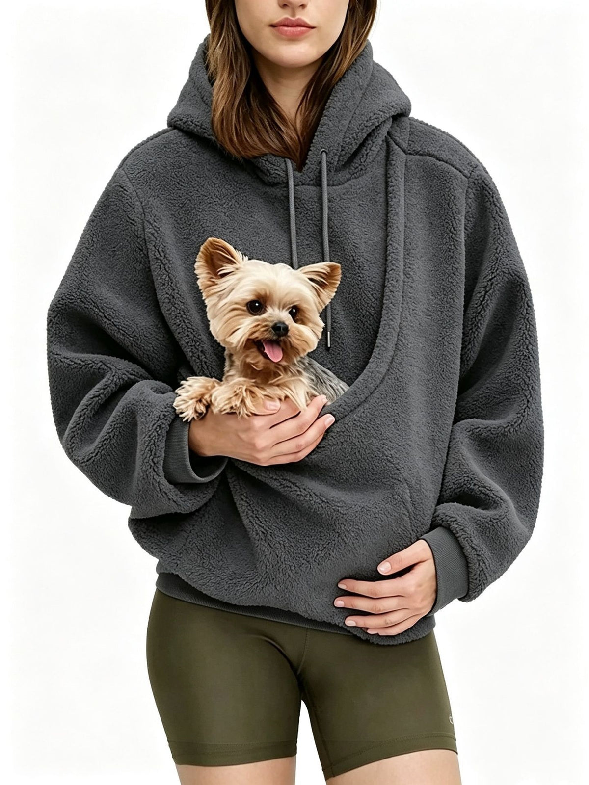 Women's Relaxed-Fit Pullover Hoodie with Kangaroo Pocket — QIUOLA | qiuola.com
