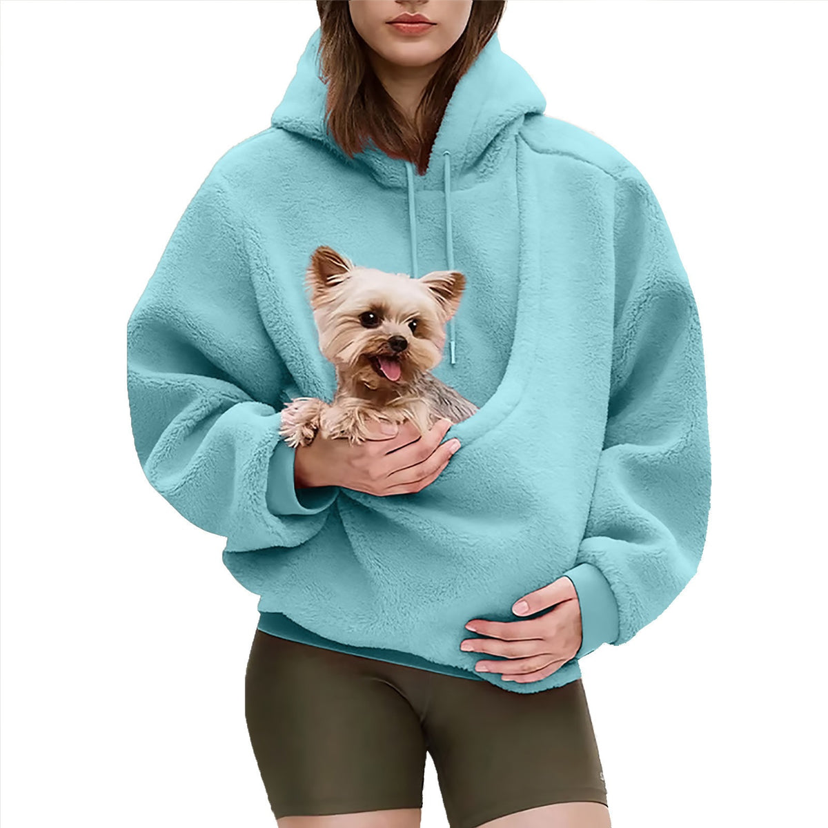 Women's Relaxed-Fit Pullover Hoodie with Kangaroo Pocket — QIUOLA | qiuola.com