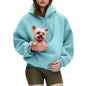 Women's Relaxed-Fit Pullover Hoodie with Kangaroo Pocket — QIUOLA | qiuola.com