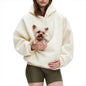 Women's Relaxed-Fit Pullover Hoodie with Kangaroo Pocket — QIUOLA | qiuola.com