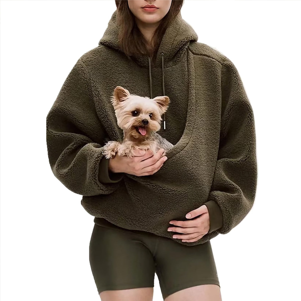 Women's Relaxed-Fit Pullover Hoodie with Kangaroo Pocket — QIUOLA | qiuola.com