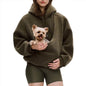 Women's Relaxed-Fit Pullover Hoodie with Kangaroo Pocket — QIUOLA | qiuola.com